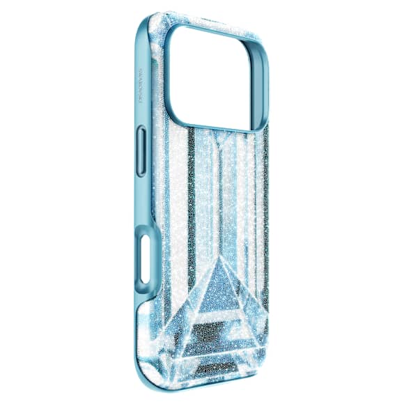 【スワロフスキー】クリスタル iPhone13ケース ライトブルー High smartphone case, Crystal effect, iPhone® 17 Pro, Blue | Swarovski
