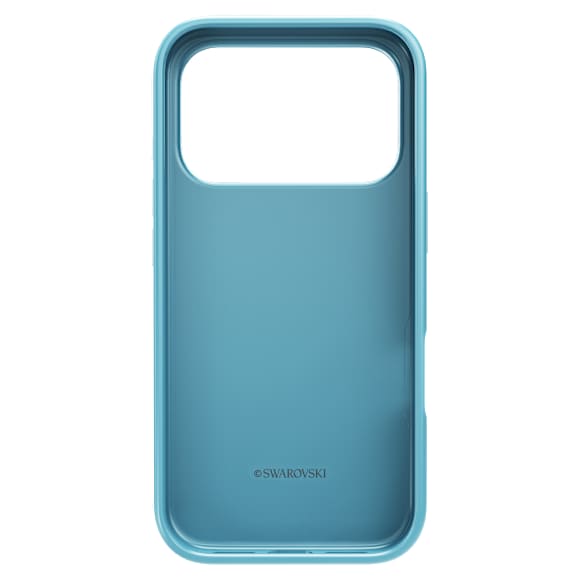 High smartphone case, Crystal effect, iPhone® 17 Pro, Blue | Swarovski