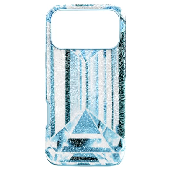 Étui pour smartphone High, Effet cristal, iPhone® 17 Pro Max, Bleu - Swarovski, 5737056