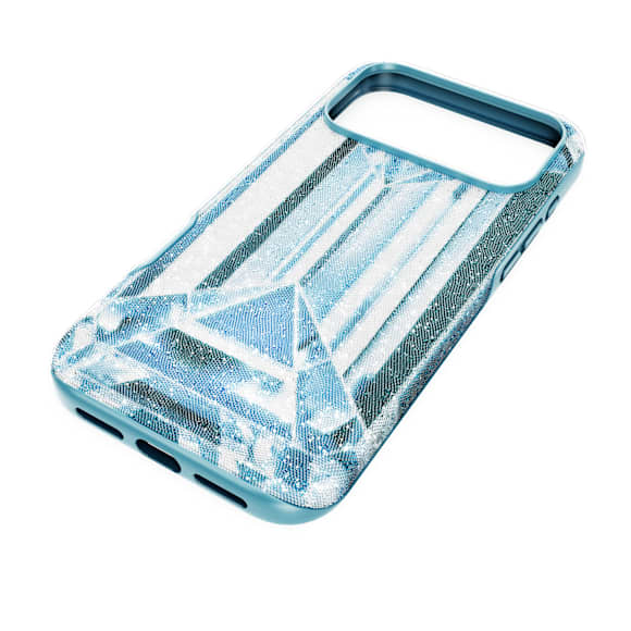 High Mobiltelefonfodral, Krystalleffekt, iPhone® 17 Pro Max, Blå - Swarovski, 5737056