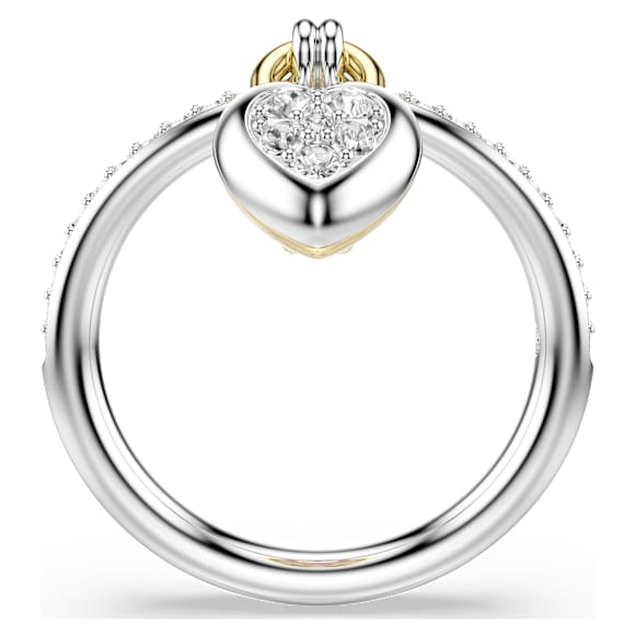 Idyllia Motivring, Blandade slipningar, Hjärta, Rosa, Blandad metallfinish - Swarovski, 5737270