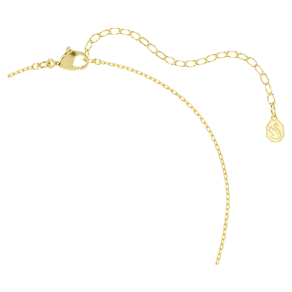 Idyllia pendant, Mixed cuts, Heart, key, Pink, 18K gold finish - Swarovski, 5737290