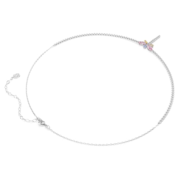 Collana a Y Ariana Grande x Swarovski, Taglio misto, Libellula, Multicolore, Placcato rodio - Swarovski, 5737425
