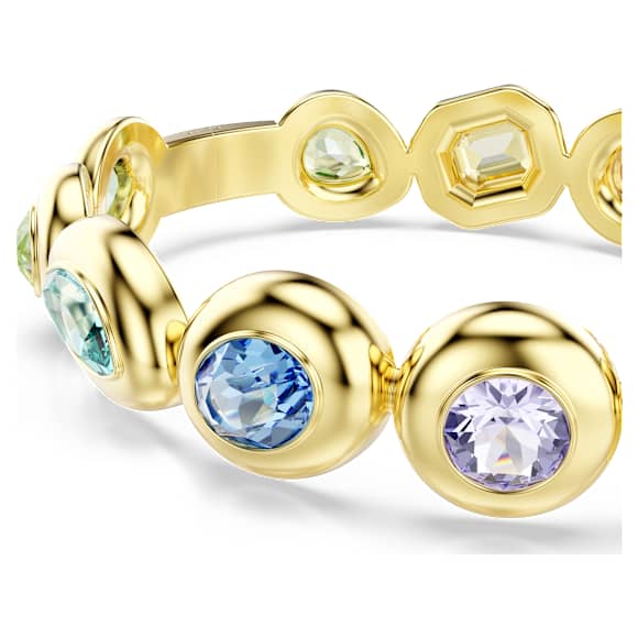 Gema バングル, ミックスカット, マルチカラー, ゴールドトーン・プレーティング - Swarovski, 5737447
