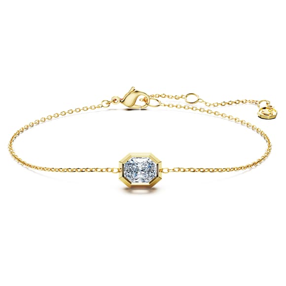 Eternity 브레이슬릿, 랩 그로운 다이아몬드 0.5ct tw, 옥타곤 쉐입, 18K 옐로우 골드 - Swarovski, 5737565