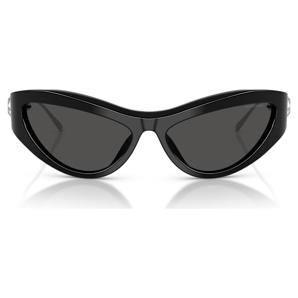 Sunglasses, Cat-eye shape, SK6046, Black - Swarovski, 5737626