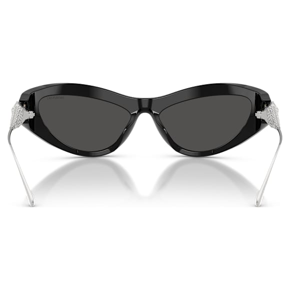 Sunglasses, Cat-eye shape, SK6046, Black - Swarovski, 5737626