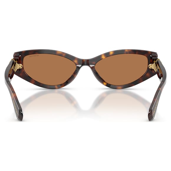 Sunglasses, Cat-Eye shape, SK6045, Brown - Swarovski, 5737643