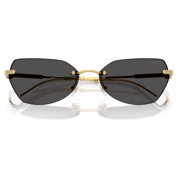 Sunglasses, Pillow shape, SK7038, Gold tone - Swarovski, 5738122