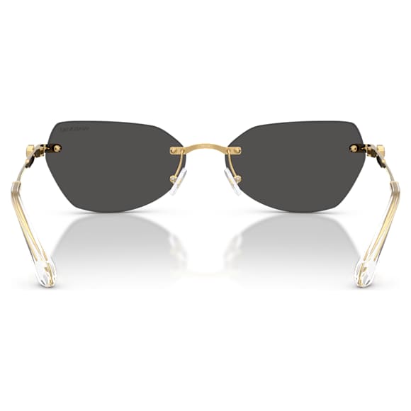 Sunglasses, Pillow shape, SK7038, Gold tone - Swarovski, 5738122
