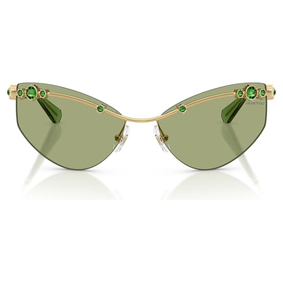Sunglasses, Cat-eye shape, SK7039, Gold tone - Swarovski, 5738134
