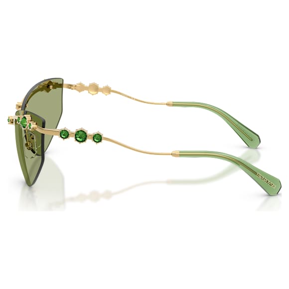 Sunglasses, Cat-eye shape, SK7039, Gold tone - Swarovski, 5738134