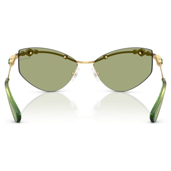 Sunglasses, Cat-eye shape, SK7039, Gold tone - Swarovski, 5738134