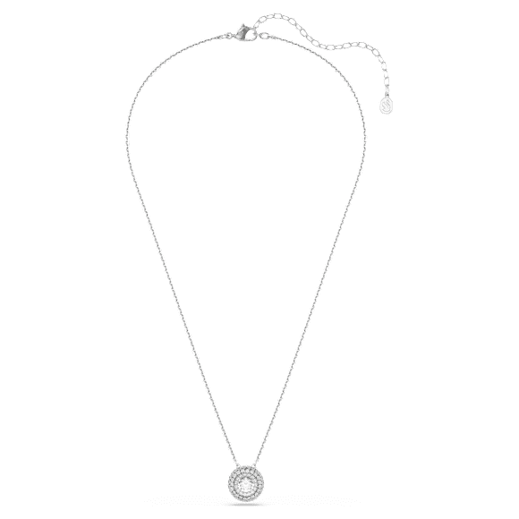 Sublima จี้สร้อยคอ, เจียระไนทรงกลม, ขาว, เคลือบโรเดียม - Swarovski, 5738246