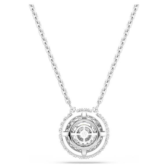 Sublima จี้สร้อยคอ, เจียระไนทรงกลม, ขาว, เคลือบโรเดียม - Swarovski, 5738246