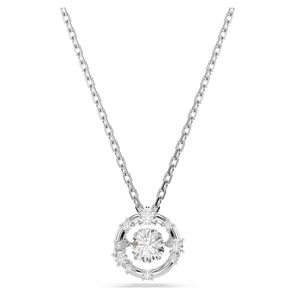 SWAROVSKI Constella ペンダント Constella ペンダント, ラウンドカット, ダンシングストーン, ホワイト