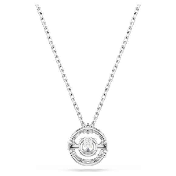 Constella Anhänger, Rundschliff, Dancing Stone, Weiß, Rhodiniert - Swarovski, 5738247