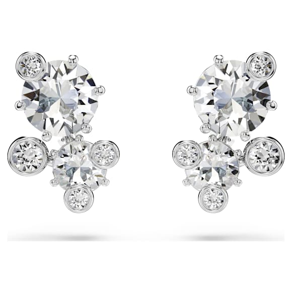 Constella set, Mixed cuts, White, Rhodium plated - Swarovski, 5738285