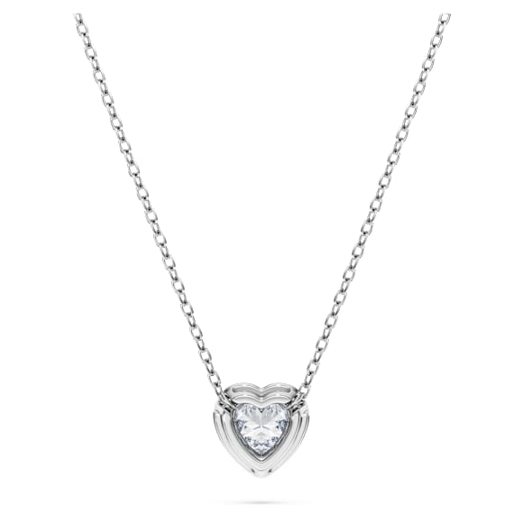 Eternity 链坠, 总重 0.5 克拉培育钻石，心形, 银 - Swarovski, 5738609