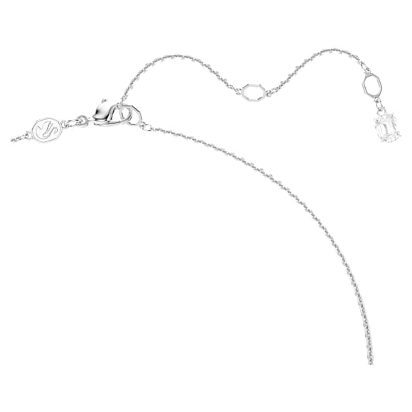 Idyllia pendant, Star, White, Rhodium plated - Swarovski, 5740116