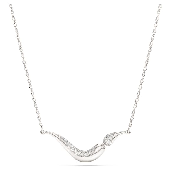 Collier Swarovski Classica, Taille ronde, Blanc, Argent 925 - Swarovski, 5740342
