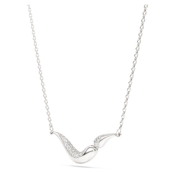 Collier Swarovski Classica, Taille ronde, Blanc, Argent 925 - Swarovski, 5740342