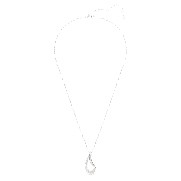 Wisiorek Swarovski Classica, Szlif okrągły, Długi, Biały, Srebro próby 925 - Swarovski, 5740344