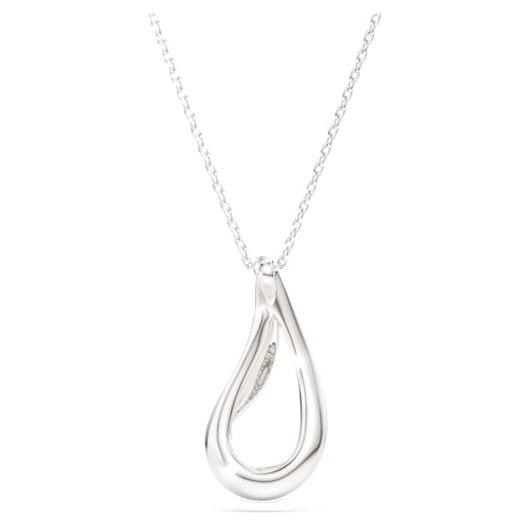 Wisiorek Swarovski Classica, Szlif okrągły, Długi, Biały, Srebro próby 925 - Swarovski, 5740344
