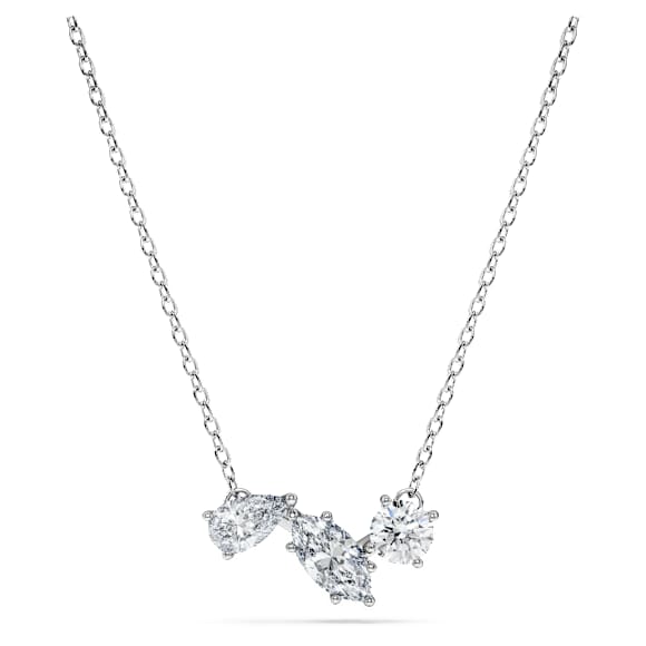 Galaxy Kolye, Laboratuvarda üretilmiş elmaslar 0,82 karat toplam ağırlık, Karışık şekiller, Saf gümüş - Swarovski, 5740649