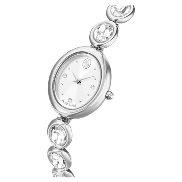 Reloj Imber oval, Fabricado en Suiza, Brazalete de metal, Tono plateado, Acero inoxidable - Swarovski, 5740826