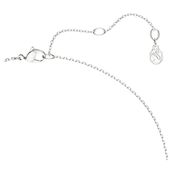 Swarovski Classica Y 字形鏈墜, 圓形切割, 白色, 925 銀 - Swarovski, 5741221