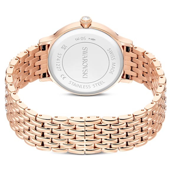 Imber Klocka, Tillverkad i Schweiz, Metallarmband, Roséguldston, Roséguldfärgad finish - Swarovski, 5741227