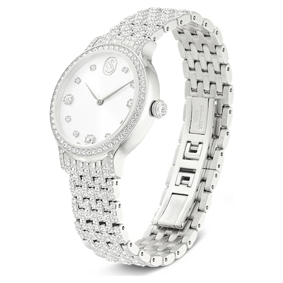 Relógio Imber, Fabrico suíço, Pulseira de metal, Prata, Aço inoxidável - Swarovski, 5741229