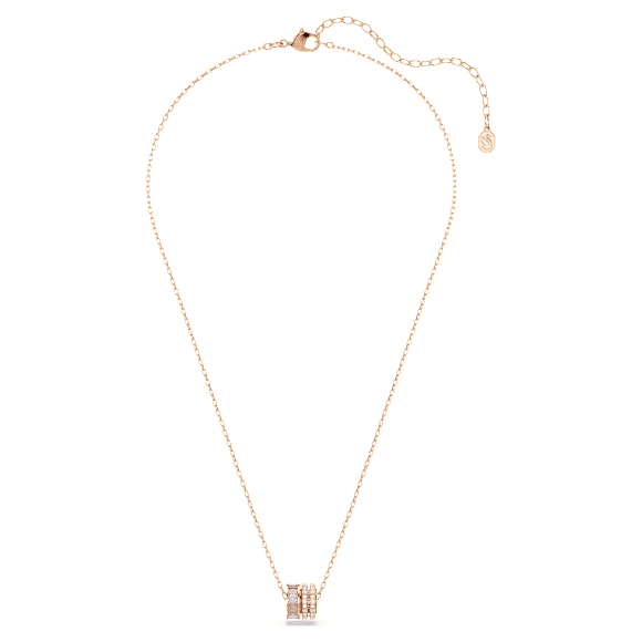 Connexus pendant, Mixed cuts, Pink, Rose gold-tone plated - Swarovski, 5741332