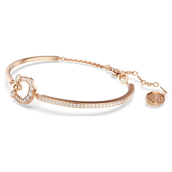 Symbolica バングル, パヴェ, 蹄鉄, ホワイト, ローズゴールドトーン・プレーティング - Swarovski, 5741461