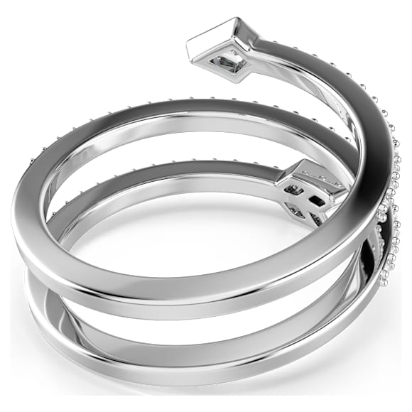 Idyllia Motivring, Blandade slipningar, Pil, Vit, Rodiumpläterad - Swarovski, 5741525