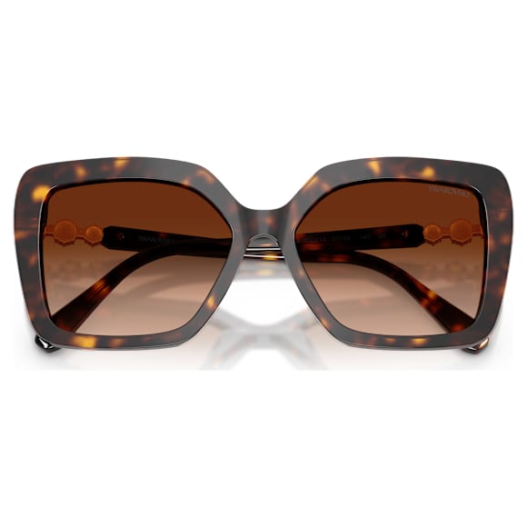Sunglasses, Square shape, SK6049, Brown - Swarovski, 5741967