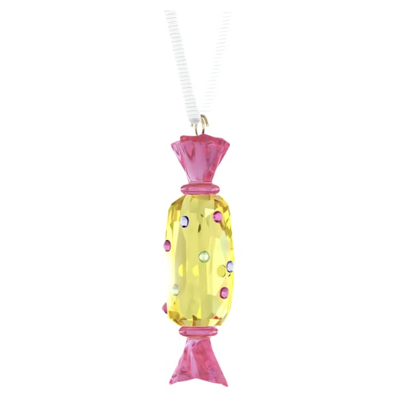 Holiday Cheers Dulcis 糖果挂饰，黄色 - Swarovski, 5742102