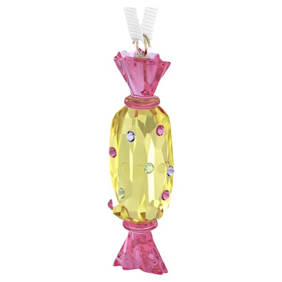 Holiday Cheers Dulcis キャンディー オーナメント イエロー | Swarovski