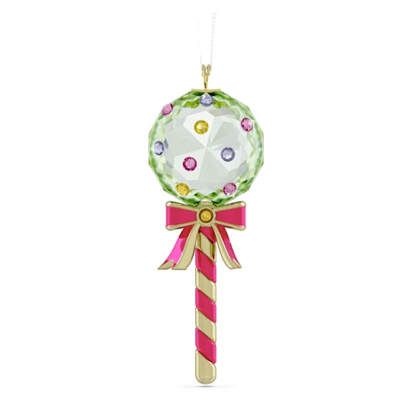 Holiday Cheers Dulcis 棒棒糖挂饰，绿色 - Swarovski, 5742104