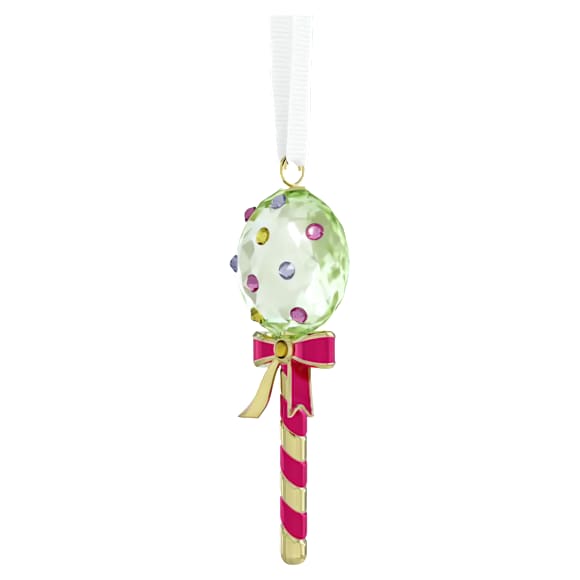 Holiday Cheers Dulcis 棒棒糖挂饰，绿色 - Swarovski, 5742104