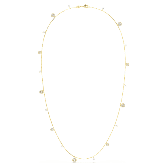 Una Angelic Sträng, Kristallpärla, Rund slipning, Vit, 18K guldfinish - Swarovski, 5742380