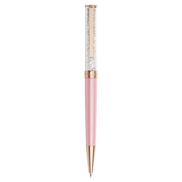 Stylo à bille Crystalline, Laqué rose, Finition or rose - Swarovski, 5742460
