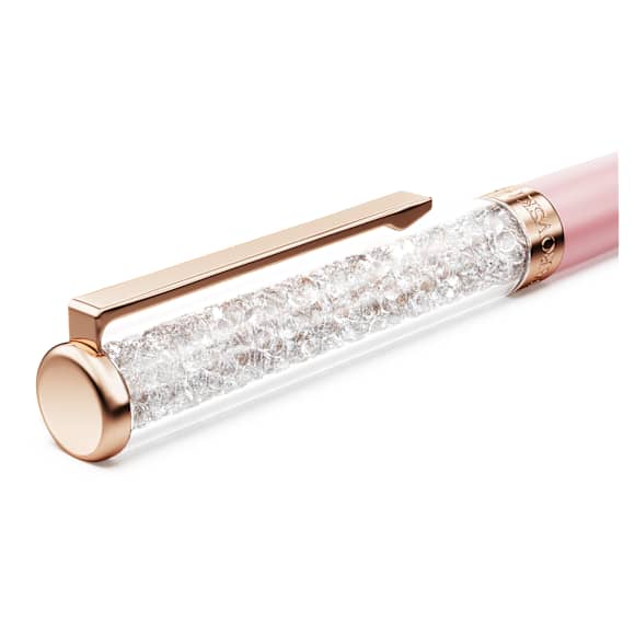 Stylo à bille Crystalline, Laqué rose, Finition or rose - Swarovski, 5742460
