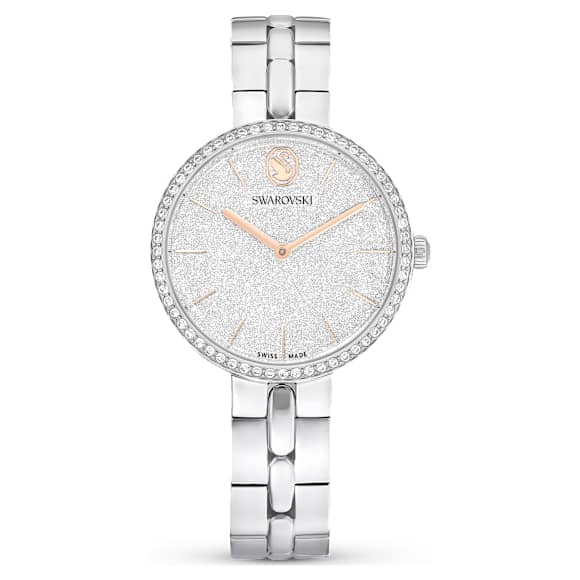 Cosmopolitan óra, Svájci gyártmány, Fémszíj, Ezüst tónusú, Rozsdamentes acél - Swarovski, 5742475