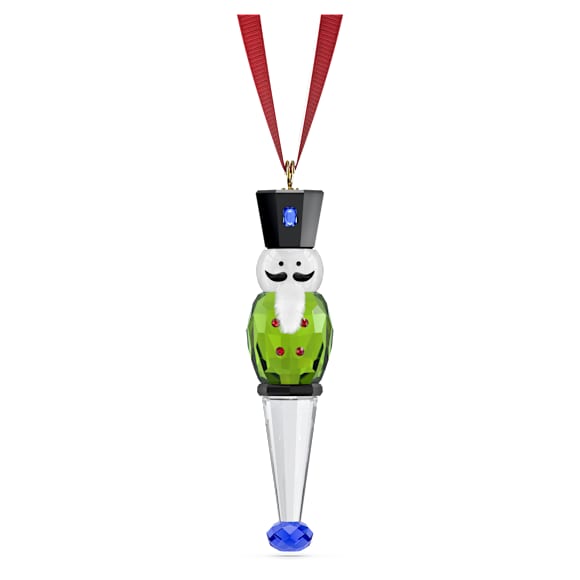 ชิ้นงานประดับตกแต่งนัทแครกเกอร์ Holiday Cheers สีเขียว - Swarovski, 5742716