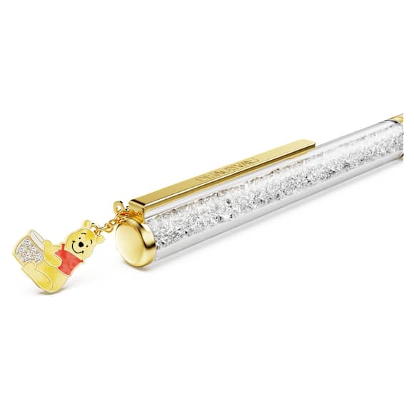 Crystalline ballpoint pen, Winnie the Pooh, Yellow lacquered, Gold-tone plated - Swarovski, 5742784