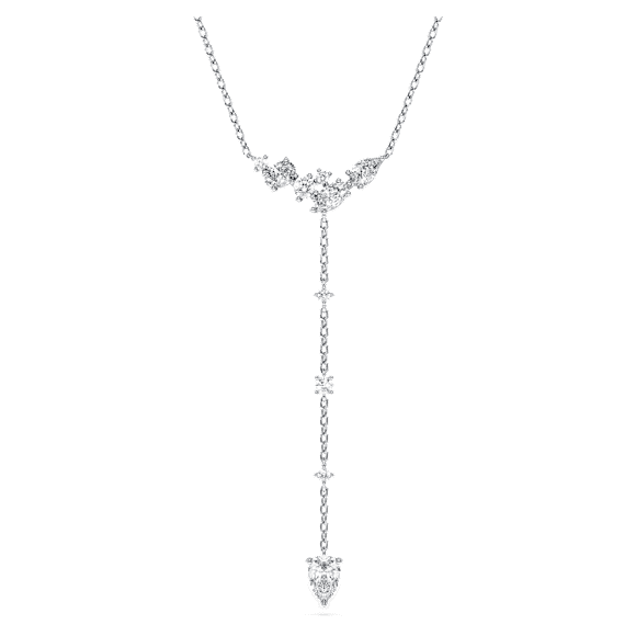 Collier en Y Galaxy, Diamants de synthèse 0,7 ct tw, Formes variées, Argent sterling - Swarovski, 5742849
