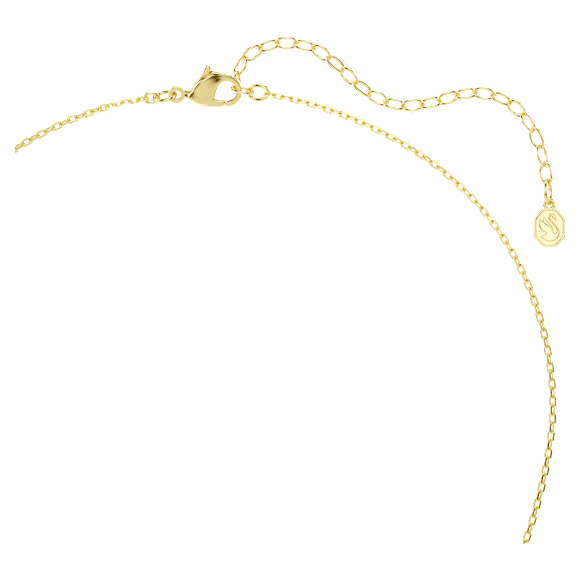 Idyllia pendant, Mixed cuts, Heart, Pink, 18K gold finish - Swarovski, 5742958
