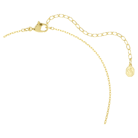 Hyperbola Kolye, Kalp kesim, Pavé, Infinity, Beyaz, 18k altın rengi yüzey - Swarovski, 5743013